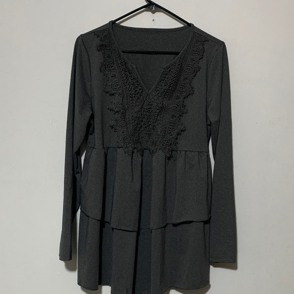 Source Unknown Dresses & Skirts - Elegant Gret Lace Dress NWOT